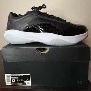 Air Jordan 11 CMFT Low Space Jam - Black/Concord/White - Men's size 13